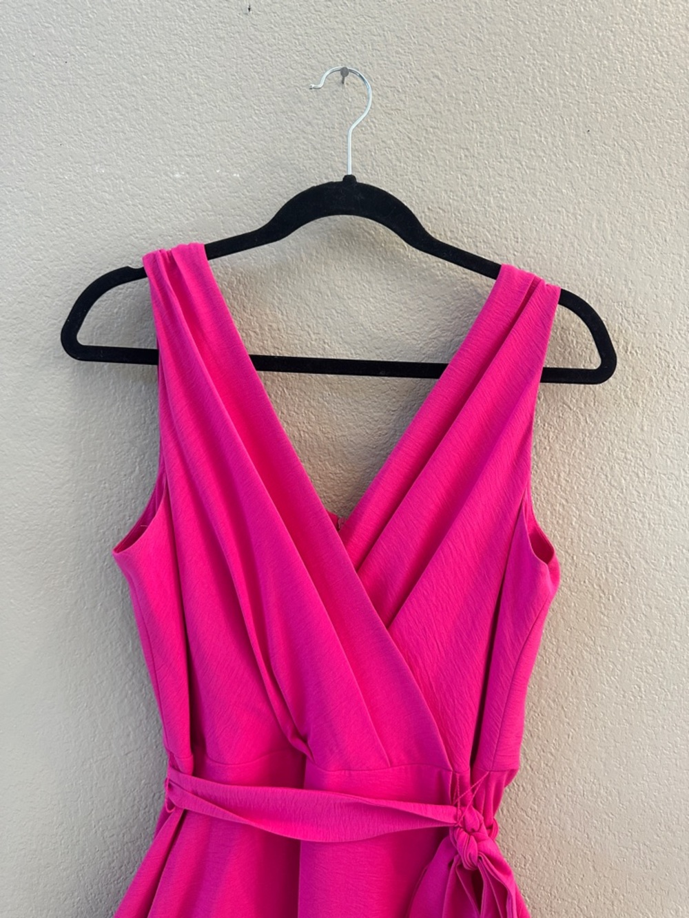 Connected Apparel dress high low Barbie pink size 14 - Picture 2 of 4